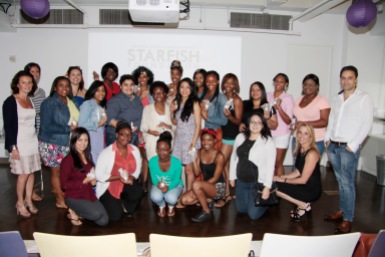 The Soledad O'Brien and Brad Raymond Starfish Foundation scholars from all over the country gathered in New York City, New York on July 25, 2014 - first at the Sensorium, Firmenich International Fine Fragrance where four mentors talked to the students - t